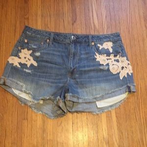 American Eagle distressed shorts